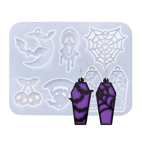 Kürbis Silikonohrringe, handgefertigte Schmuckherstellungswerkzeuge, Silikonohrringe, Halloween-Projekte von NUEAYMS