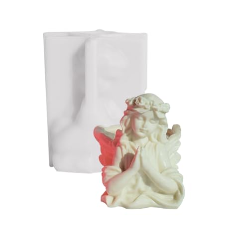 Langlebige Silikonform, Hausloch, elegantes Engel-Design, Kunstharz, Kunst, Handwerk, Heimdekoration, Beton, Topfform von NUEAYMS