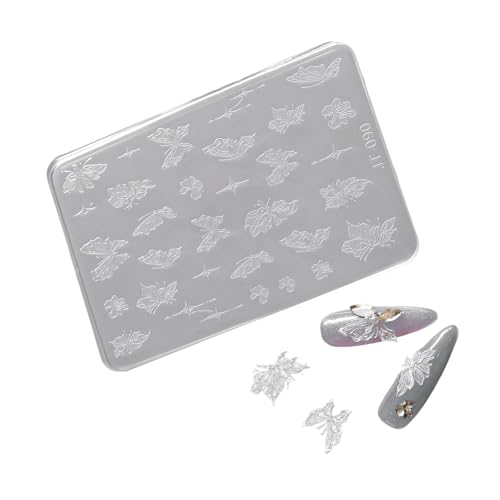 Professionelle Schmetterlings-Nagelkunst-Form, kleines Zubehör, Silikon-Nagelformen für Nagel-Maniküre, Dekoration von NUEAYMS