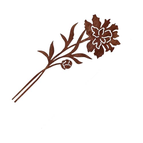 Rostfreie antike Rasenpfähle, Eisenpfähle, geeignet für Blumengärten, Gehwege, Outdoor, Landschaft, Blumenarrangement, Metallblumen für den Außenbereich von NUEAYMS