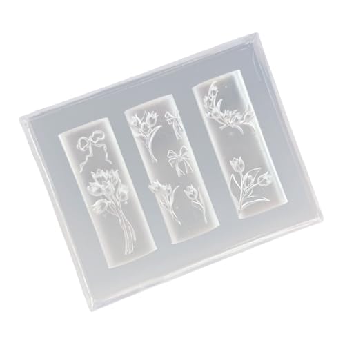Silikon-Nagelkunst-Form, Zubehör, Mehltau, Blume, dekorative Form, Silikon-Textur, wiederverwendbar, Nageldesign für verschiedene Nägel von NUEAYMS