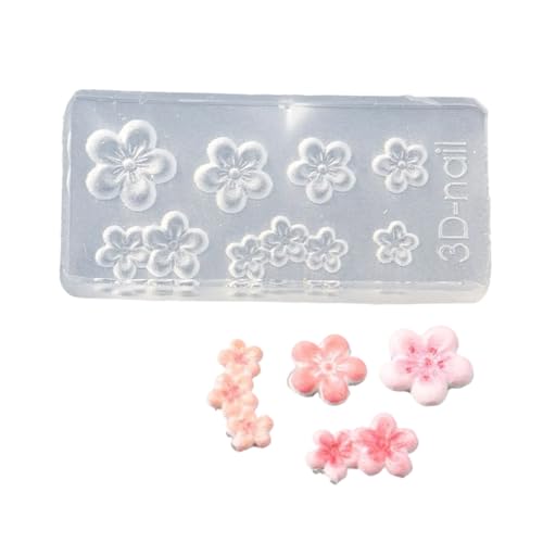 Silikonform für Nagelkunst, Blumenform von NUEAYMS