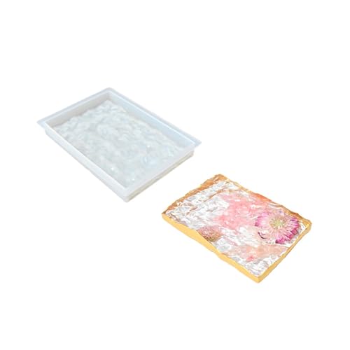 Tisch-Display-Tablett, Silikonform, leicht zu lösen, Tischplatte, gewellt, Kunstharz, handgefertigt, Bastelbedarf, Epoxidform Tisch-Display-Tablett, Silikonform, leicht zu lösen, Tischplatte, gewellt, Kunstharz, handgefertigt, Bastelbedarf, Epoxidform von NUEAYMS