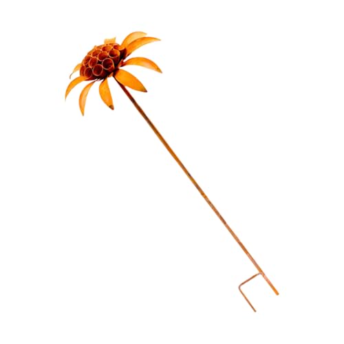 Umweltfreundlicher Metallbehälterpfahl, Eisen, traditionelle blaue Schale, Gartenpfahl von NUEAYMS
