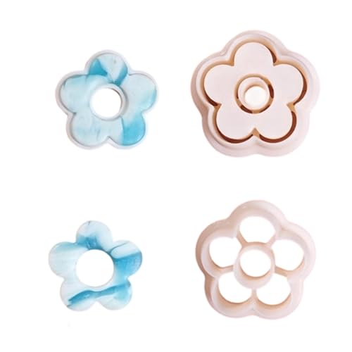 Weiche Ton-Blumen-Ohrringe mit Antihaft-Polylsäure-Design, für Schmuckherstellung und handgefertigte Ton-Blumenwerkzeuge von NUEAYMS