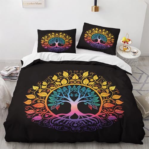 NUEYSP Bettwäsche 135x200 Heiliger Baum Bettwäsche-Sets 3D-Motiv, Mikrofaser, 1 Bettbezug 135x200 + 1 Kissen 80x80 mit Verdecktem ReißVerschluss für Mädchen Jungen. NUEYSP Bettwäsche 135x200 Heiliger Baum Bettwäsche-Sets 3D-Motiv, Mikrofaser, 1 Bettbezug 135x200 + 1 Kissen 80x80 mit Verdecktem ReißVerschluss für Mädchen Jungen. von NUEYSP