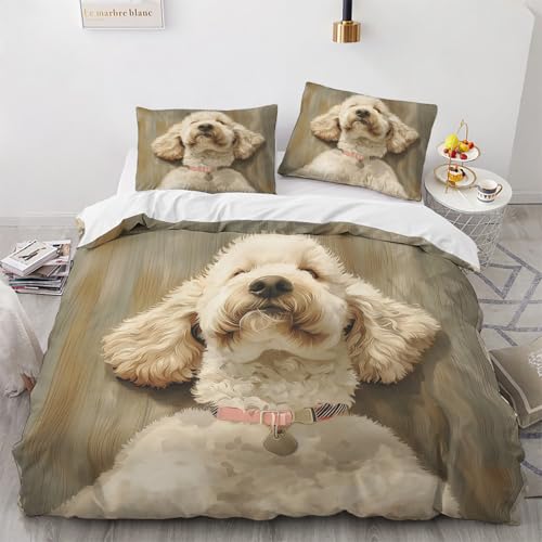 NUEYSP Bettwäsche 140x200 Langhaariger Hund Bettwäsche-Sets 3D-Motiv, Mikrofaser, 1 Bettbezug 140x200 + 1 Kissen 70x90 mit Verdecktem ReißVerschluss für Mädchen Jungen. NUEYSP Bettwäsche 140x200 Langhaariger Hund Bettwäsche-Sets 3D-Motiv, Mikrofaser, 1 Bettbezug 140x200 + 1 Kissen 70x90 mit Verdecktem ReißVerschluss für Mädchen Jungen. von NUEYSP