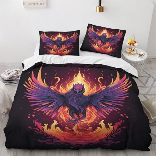 NUEYSP Bettwäsche 155x220 Flamme Bettwäsche-Sets 3D-Motiv, Mikrofaser, 1 Bettbezug 155x220 + 1 Kissen 80x80 mit Verdecktem ReißVerschluss für Mädchen Jungen. NUEYSP Bettwäsche 155x220 Flamme Bettwäsche-Sets 3D-Motiv, Mikrofaser, 1 Bettbezug 155x220 + 1 Kissen 80x80 mit Verdecktem ReißVerschluss für Mädchen Jungen. von NUEYSP