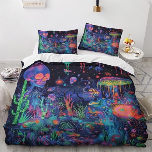 NUEYSP Bettwäsche 200x200 Fantasie Bettwäsche-Sets 3D-Motiv, Mikrofaser, 1 Bettbezug 200x200 + 2 Kissen 80x80 mit Verdecktem ReißVerschluss für Mädchen Jungen. NUEYSP Bettwäsche 200x200 Fantasie Bettwäsche-Sets 3D-Motiv, Mikrofaser, 1 Bettbezug 200x200 + 2 Kissen 80x80 mit Verdecktem ReißVerschluss für Mädchen Jungen. von NUEYSP