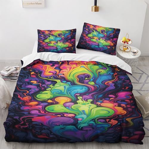 NUEYSP Bettwäsche 200x220 Farbe Bettwäsche-Sets 3D-Motiv, Mikrofaser, 1 Bettbezug 200x220 + 2 Kissen 80x80 mit Verdecktem ReißVerschluss für Mädchen Jungen. NUEYSP Bettwäsche 200x220 Farbe Bettwäsche-Sets 3D-Motiv, Mikrofaser, 1 Bettbezug 200x220 + 2 Kissen 80x80 mit Verdecktem ReißVerschluss für Mädchen Jungen. von NUEYSP