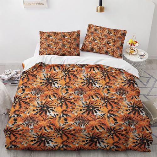 NUEYSP Bettwäsche 200x220 Leopard Druck Bettwäsche-Sets 3D-Motiv, Mikrofaser, 1 Bettbezug 200x220 + 2 Kissen 80x80 mit Verdecktem ReißVerschluss für Mädchen Jungen. von NUEYSP