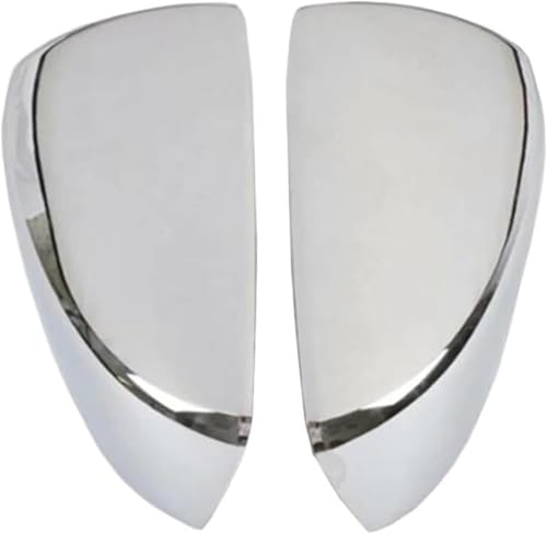 NUGHYVS Rückspiegel Abdeckung Für Demio 2015 2016 2017-2020,Auto Seitenspiegelabdeckung Rückspiegel Gehäuse Spiegel Abdeckung Trim Rahmen,A/Abs Chrome von NUGHYVS