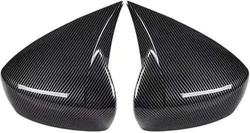 NUGHYVS Rückspiegel Abdeckung Für Mazda 3 2021 2020 2022,Auto Seitenspiegelabdeckung Rückspiegel Gehäuse Spiegel Abdeckung Trim Rahmen,B/2pcs Carbon Fiber Pattern. von NUGHYVS