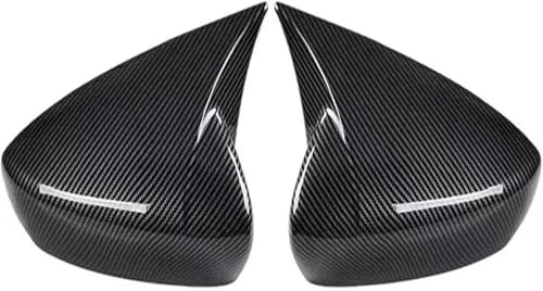 NUGHYVS Rückspiegel Abdeckung Für Mazda 3 2022 2021 2020,Auto Seitenspiegelabdeckung Rückspiegel Gehäuse Spiegel Abdeckung Trim Rahmen,B/2pcs Carbon Fiber Pattern. von NUGHYVS