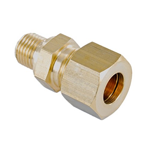 Gerade Einschraubverschraubung Schneidringverschraubung Messing Ms58 - GE 6 - LR 1/4" von NUGOYA