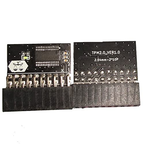 NUHFUFA TPM2.0 Modul LPC 20-polig, GA 20-1-Pin TPM Kompatibel mit Win11-System, Nur Für DDR4 RAM Geeignet Für Gigabyte ASUS Motherboard Plattformteile von NUHFUFA