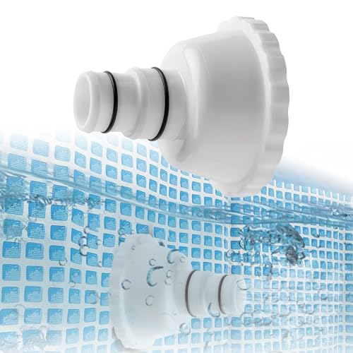 NUHFUFA Vakuumadapter RP/RX Skimmer Aufsatz Kompatibel mit Summer Waves Pool Vakuum Adapterteile für 1,5 Zoll Schlauchanschluss für Abflussbecken Aufstellpool von NUHFUFA