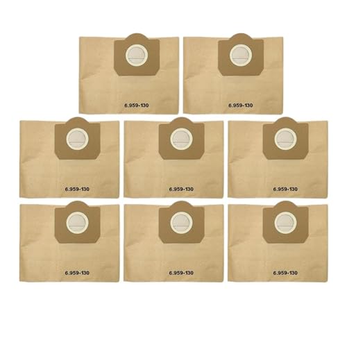 Ersatz-Staubbeutel-Hepa-Filter, Kompatibel Mit Karcher, MV3 WD3 WD3200 WD3300 A2204 A2656 WD3.500P SE4001 SE4002 Staubsaugerteile(8pcs) von NUIXQKMRR