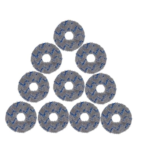 Teile For Wischpads, Kompatibel Mit Deebot, X1 OMNI/TURBO T10 TURBO Staubsauger, Waschbare Wischlappen, Ersatzzubehör For Wischtücher(10PCS) von NUIXQKMRR