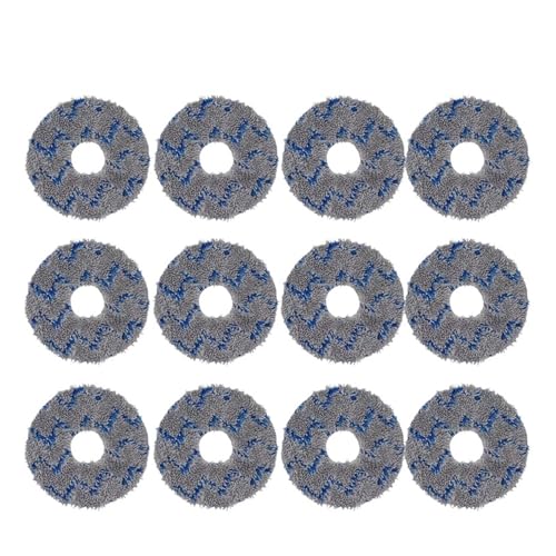 Teile For Wischpads, Kompatibel Mit Deebot, X1 OMNI/TURBO T10 TURBO Staubsauger, Waschbare Wischlappen, Ersatzzubehör For Wischtücher(12PCS) von NUIXQKMRR