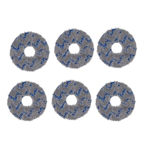 Teile For Wischpads, Kompatibel Mit Deebot, X1 OMNI/TURBO T10 TURBO Staubsauger, Waschbare Wischlappen, Ersatzzubehör For Wischtücher(6PCS) von NUIXQKMRR