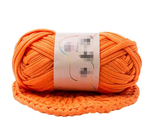 1pc Hand-Woven-Nähgarn Faden gewebt Dicker Garn-Korb Decke Teppiche aus Wolle Strick Geflochtene DIY Häkeln Nähen Zubehör Fädeln (Farbe : Orange) von NUJA