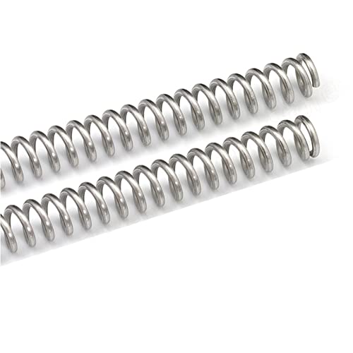 NUJIA 305 mm Druckfeder 304 A2 Edelstahl-Druckfederdraht-Dia 0,3 0,4 0,5 0,6 0,7 0,8 1 1,2 1,5 2 mm Od 3-30 In mm (Farbe : 3pcs, Größe : 0.6 x 6 x 305mm) von NUJIA