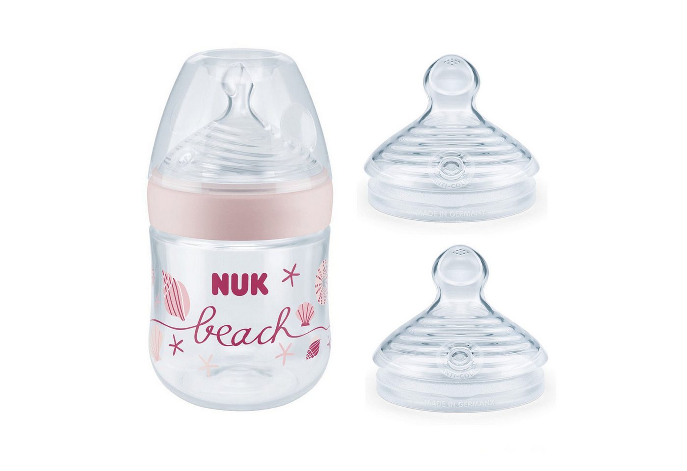 NUK Babyflasche NUK Nature Sense Babyflasche 150ml+Sauger 0-6M Vorteilset von NUK