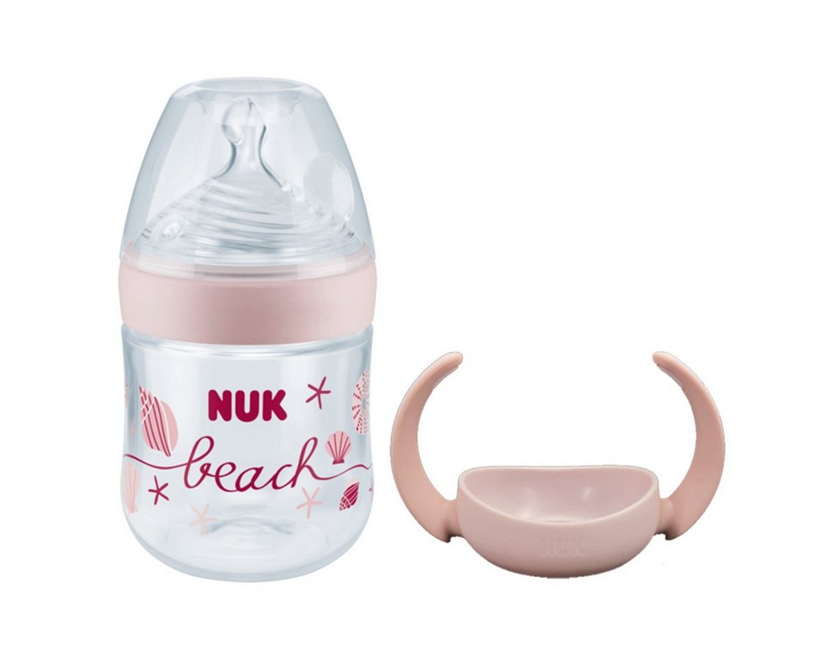 NUK Babyflasche NUK Nature Sense Babyflasche und Tragegriffe SET 150 ml 0-6 Monate von NUK