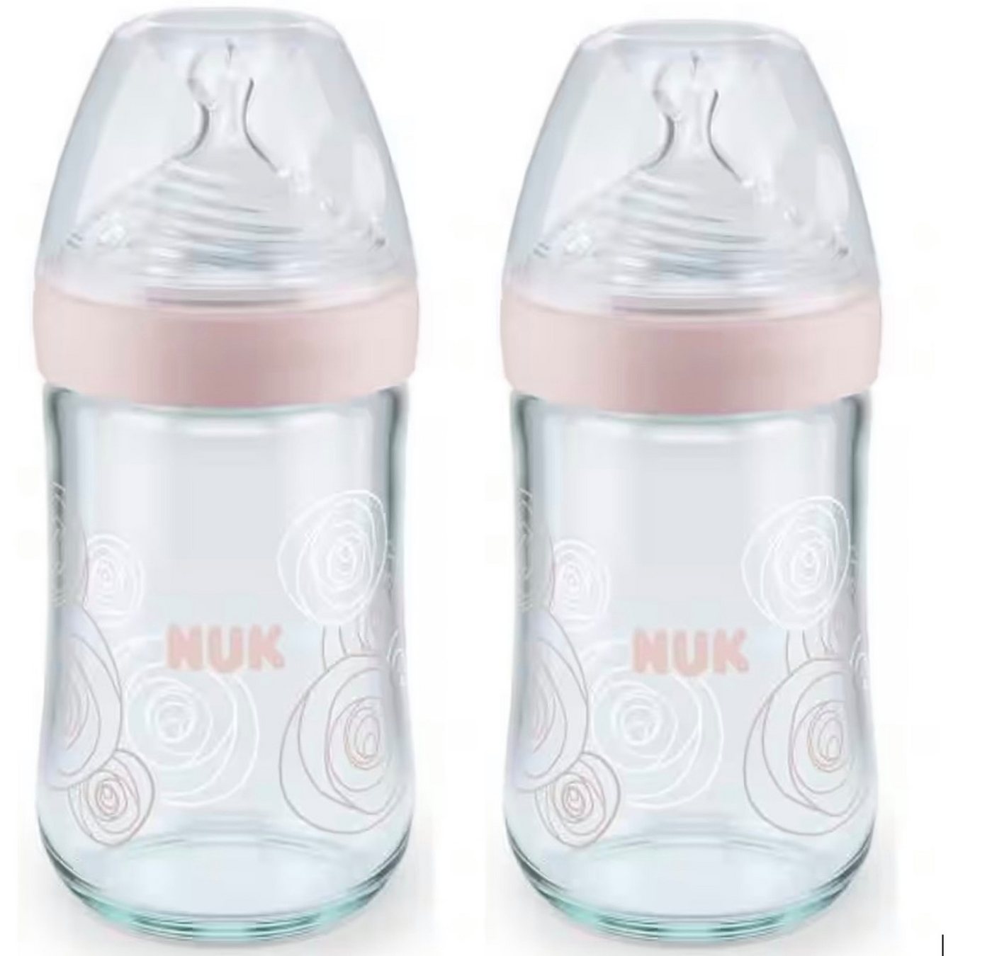 NUK Babyflasche NUK Nature Sense Glasflasche, 0-6 Monate, 240 ml VORTEILSPACK von NUK