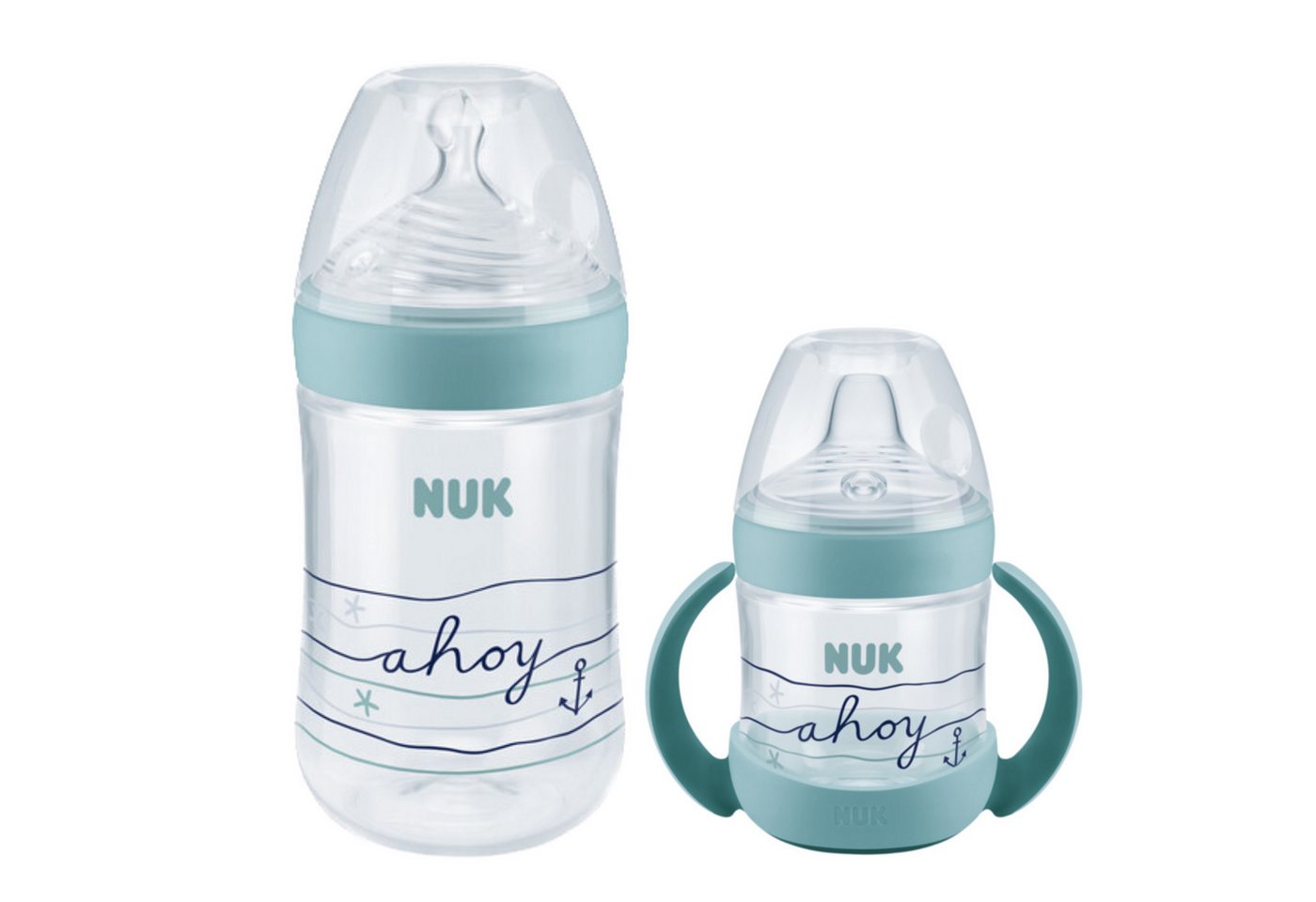 NUK Babyflasche NUK Nature Sense Babyflasche Trinklernbecher Set von NUK
