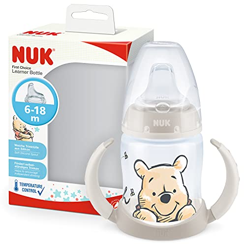 NUK First Choice Learner Cup Sippy Cup | 6-18 Months | Temperature Control | Leak-Proof Silicone Spout | Anti-Colic Vent | BPA-Free | 150ml NUK First Choice Learner Cup Sippy Cup | 6-18 Months | Temperature Control | Leak-Proof Silicone Spout | Anti-Colic Vent | BPA-Free | 150ml von NUK