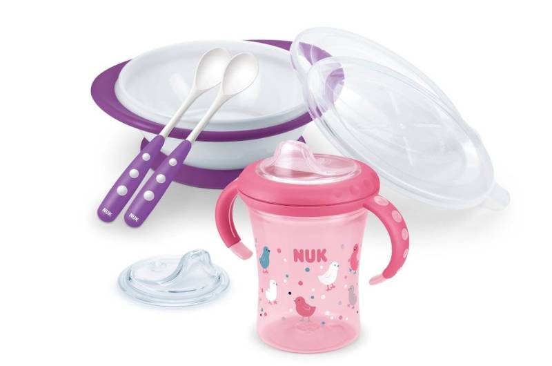 NUK Kinderbesteck NUK Esslern-Set Löffeln Teller Trinklernbecher 6+ NUK Kinderbesteck NUK Esslern-Set Löffeln Teller Trinklernbecher 6+ von NUK