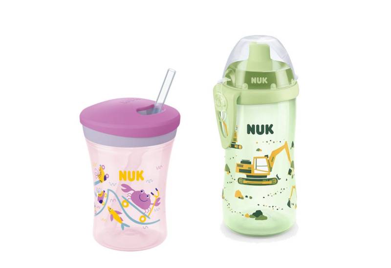 NUK Babyflasche NUK Baby Trinkflasche/Becher Action Cup + Flexi Cup Vorteil Set NUK Babyflasche NUK Baby Trinkflasche/Becher Action Cup + Flexi Cup Vorteil Set von NUK