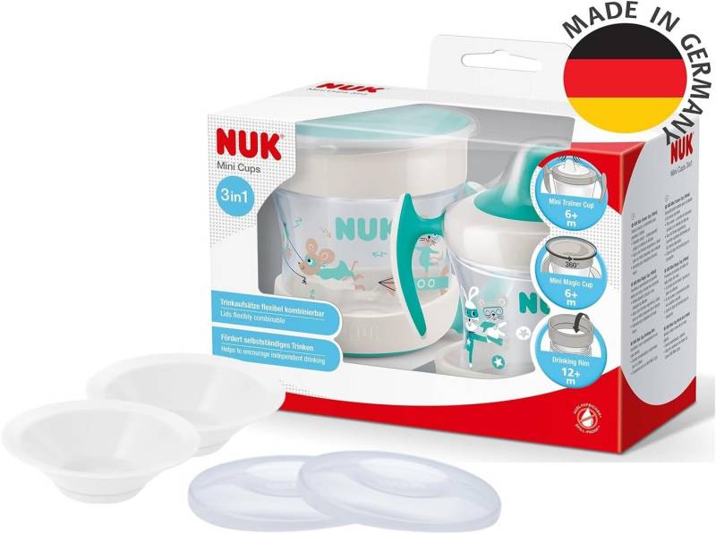 NUK Trinklernbecher NUK Mini Cup – Maus & Frosch 2er Pack + Zubehör, BPA-frei, ab 6 M. NUK Trinklernbecher NUK Mini Cup – Maus & Frosch 2er Pack + Zubehör, BPA-frei, ab 6 M. von NUK