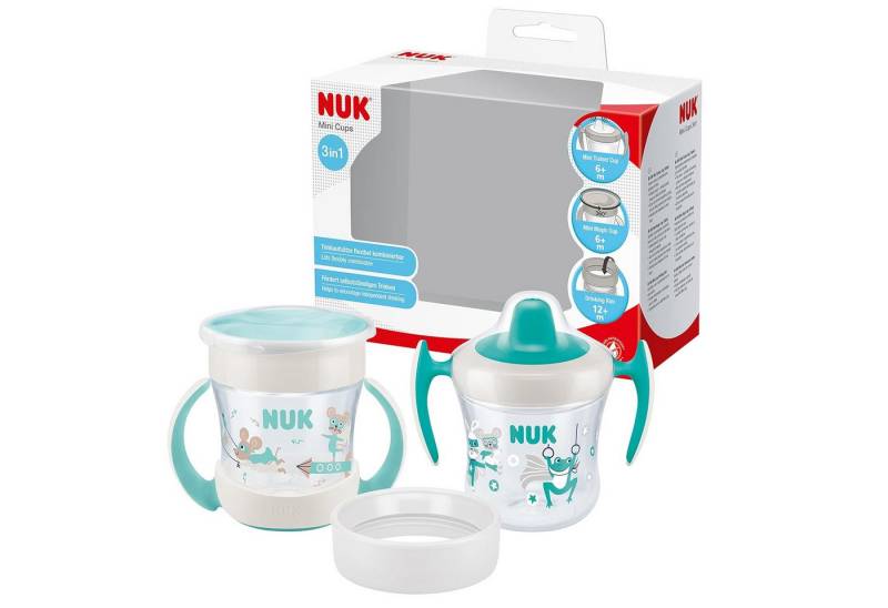 NUK Trinklernbecher NUK Mini Magic Cups Set – Maus & Frosch, 2er Pack, BPA-frei NUK Trinklernbecher NUK Mini Magic Cups Set – Maus & Frosch, 2er Pack, BPA-frei von NUK