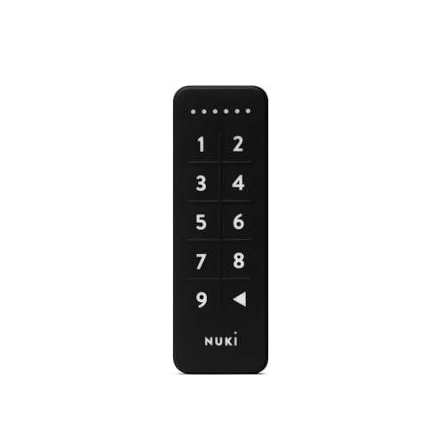 Nuki Keypad, Codeschloss für die Haustür, smarte Erweiterung für Nuki Smart Lock, Öffnen und Schließen via 6-stelligem Zutrittscode, Erweiterung Türöffner mit Code, Bluetooth, Nuki Smart Home von NUKI