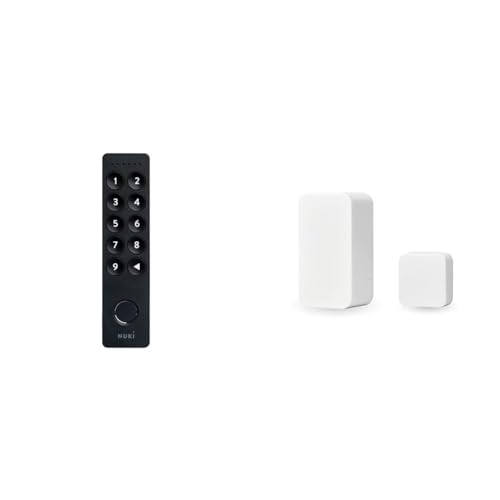 Nuki Keypad 2.0, smarte Erweiterung für Nuki Smart Lock, Haustür mit Fingerprint oder Zutrittscode öffnen & Door Sensor, Smarter Türsensor für Nuki Smart Lock, Mitteilungen aus der Ferne,weiß von NUKI