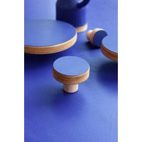Nuki Circle Knauf Oder Wandhaken Kobaltfarbe. Gehäkeltes Wandbild. Wandhaken. Gancio Da Parete. Gancho De Pared. Silber. Vægkrog. Vegkrok von NUKISHOP