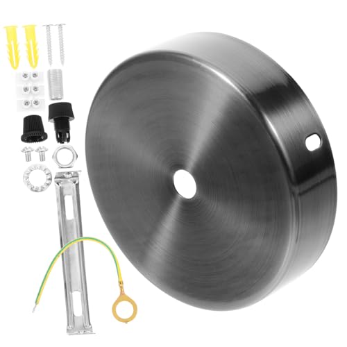 NULYLU 1 Satz Deckenleuchte Baldachin Metallplatte für Pendelleuchten Installieren Robustes Design Silberne Abdeckung für Moderne Innenräume Geeignet für DIY Lampenprojekte NULYLU 1 Satz Deckenleuchte Baldachin Metallplatte für Pendelleuchten Installieren Robustes Design Silberne Abdeckung für Moderne Innenräume Geeignet für DIY Lampenprojekte von NULYLU