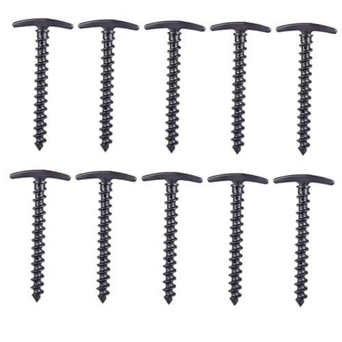 NULYLU 10 Stück Teiliges Zeltheringe aus Hochfestem Nylon Leichte Robuste Erdnägel für Strand Gras Schlamm Geeignet für Zelte Markisen und Baldachin für Camping Wandern und von NULYLU