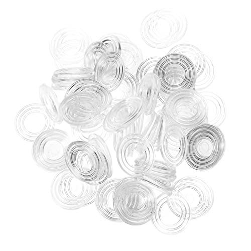 NULYLU 100 Stück Glaskantenpuffer Transparente Tischpuffer für Glastische rutschfeste Pads Schützen Sie Ihre Glasplatten für Esstische und Couchtische von NULYLU