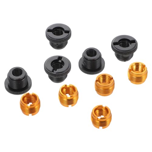 NULYLU 10Stücke Mikrofon Fadenadapter Adapter für Mikrofonständer Robust und Leicht für Verschiedene Mikrofonstative Langlebig und Rutschfest von NULYLU