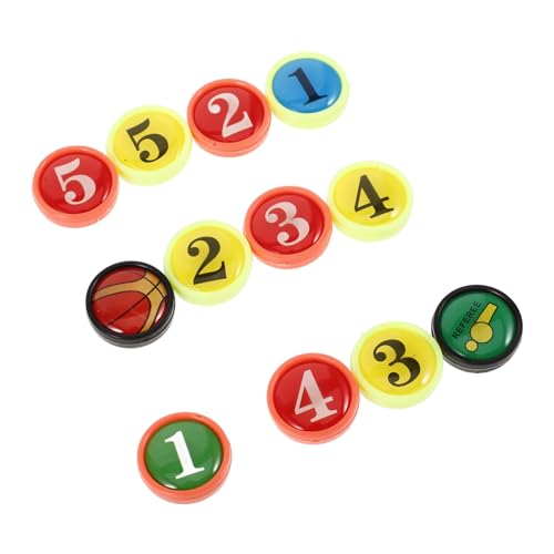 NULYLU 12 Stück Kleine Ersatzmagnete für Basketball Taktikboard Stark Haftend Kompatibel mit Standard Coaching Boards Langlebige Magnete für Basketballtrainer Zubehör von NULYLU