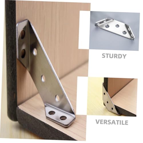 NULYLU 12 Stück Teiliges Möbel eckverbinder Edelstahl mit Schrauben Stabile Winkelhalterungen für Möbel Schränke Tische und Stühle Einsetzbar Modernes Design Langlebige Möbelbeschläge von NULYLU