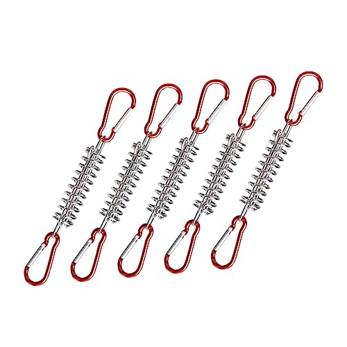 NULYLU 1Satz Federanker für Zeltheringe Windenspanner mit Haken für Outdoor Camping und Wandern Robuste Zeltfeste Schnalle Stahl Rostfrei und Langlebig von NULYLU