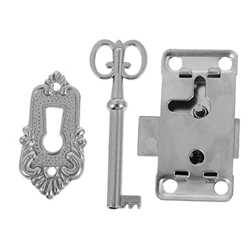 NULYLU 2 Sätze Vintage Möbel Schloss Set Antike Schmuckkasten Rustikales Design Teilig für Holzkisten und Schränke Installieren Langlebig und Dekorativ NULYLU 2 Sätze Vintage Möbel Schloss Set Antike Schmuckkasten Rustikales Design Teilig für Holzkisten und Schränke Installieren Langlebig und Dekorativ von NULYLU