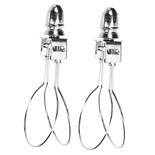 NULYLU 2 Stück Lampenschirm Halterung Clip Adapter für Glühbirnen Stabiler Lampenfassung Clip für DIY Beleuchtungsprojekte Wohnräumen Restaurants und Cafés von NULYLU