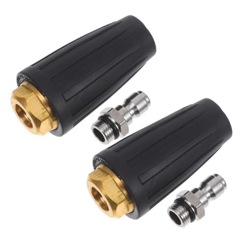 NULYLU 2 Stück Teiliges Turbo düsenset Psi Hochdruckreiniger mit Schnellkupplung Rotierende Edelstahl düsen für Auto Fassadenreinigung Vielseitig Einsetzbar und Langlebig NULYLU 2 Stück Teiliges Turbo düsenset Psi Hochdruckreiniger mit Schnellkupplung Rotierende Edelstahl düsen für Auto Fassadenreinigung Vielseitig Einsetzbar und Langlebig von NULYLU