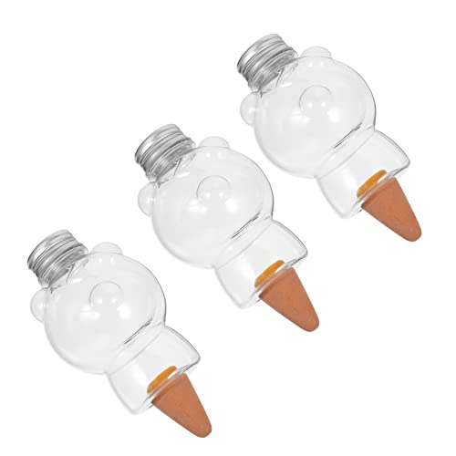 NULYLU 3 Stück Automatischer Pflanzenbewässerer Teiliges Bär Form Bewässerungskugeln Selbstbewässerungsgerät für Garten Zimmerpflanzen Terrassen mit Keramik und Kunststoff Einfache von NULYLU